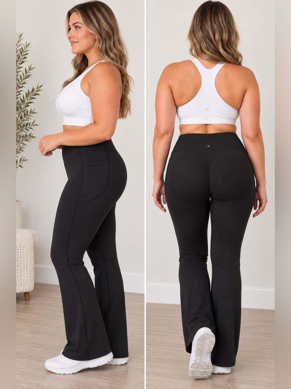 Halara UltraSculpt High Waisted Bootcut Leggings •  Large Regular